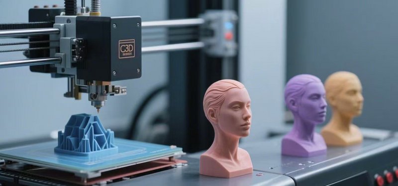 3D打印雕塑作品示意